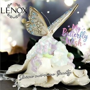 Lenox My Butterfly Wish Jeweled Figurine MARCH